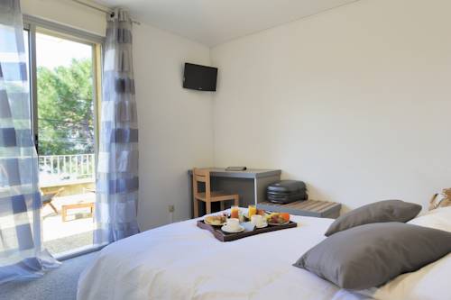 Imagen de la habitación del Hotel Les Mimosas, Argeles Sur Mer. Foto 12