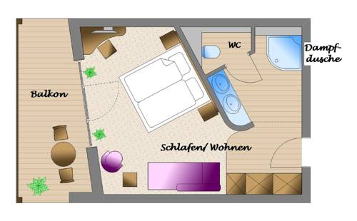 Imagen de la habitación del Hotel Lifestyle Resort Zum Kurf&uuml;rsten. Foto 8