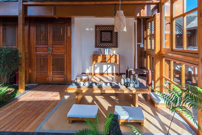Imagen de los interiores del Hotel Lijiang half yard hotel. Foto 12