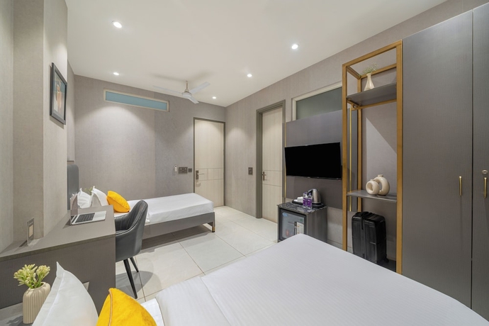 Imagen de la habitación del Hotel Lime Tree and Stays Greater Noida Nearby India Expo Centre and Mart. Foto 2
