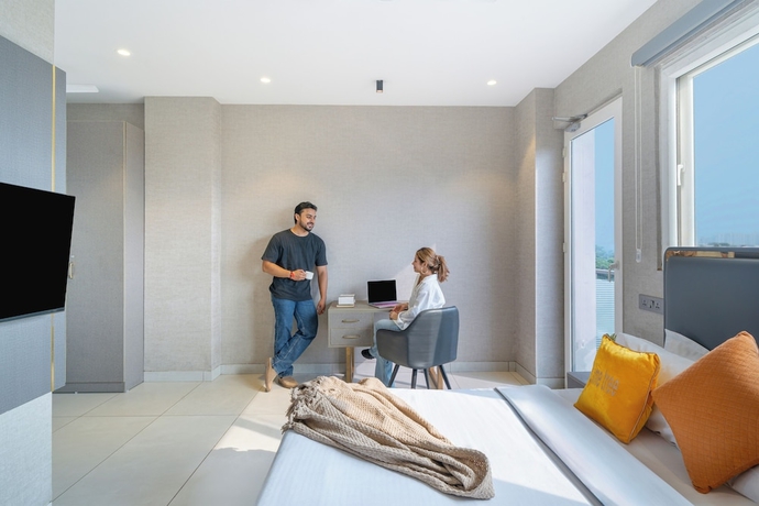Imagen de la habitación del Hotel Lime Tree and Stays Greater Noida Nearby India Expo Centre and Mart. Foto 6