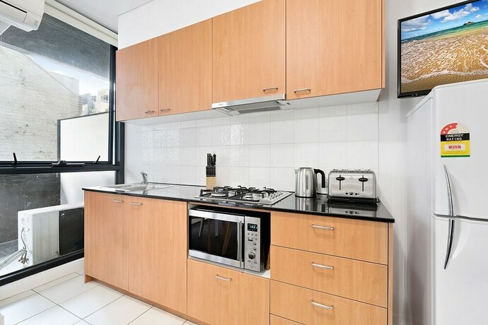 Imagen de la habitación del Hotel Lizzi, Melbourne Studio Apartment. Foto 14