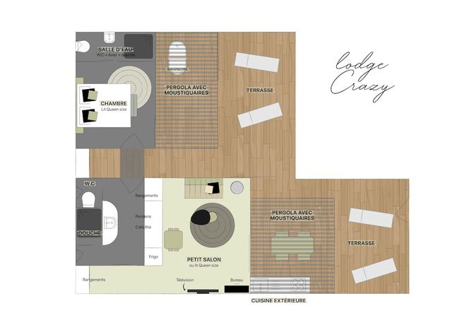 Imagen de la habitación del Hotel Lodges de Camargue. Foto 11