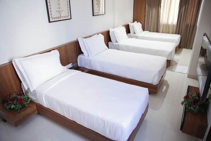 Imagen de la habitación del Hotel Lords Eco Inn Ambaji. Foto 13