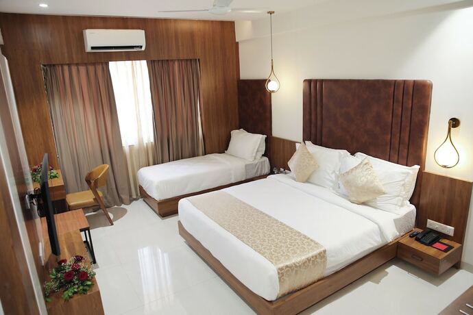 Imagen de la habitación del Hotel Lords Eco Inn Ambaji. Foto 15