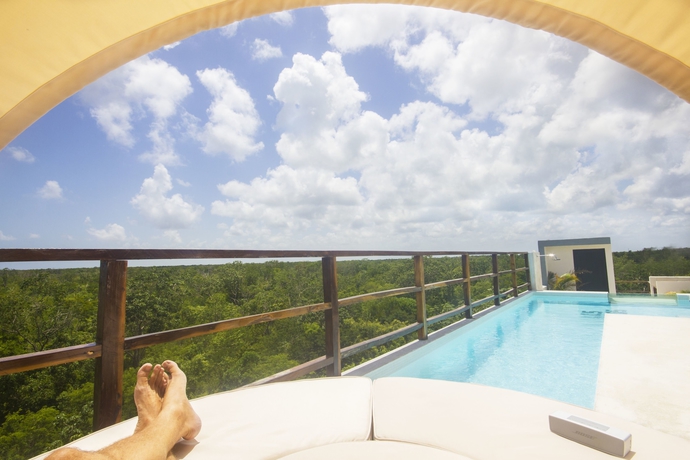 Imagen de la piscina del Hotel Los Amigos Tulum. Foto 19