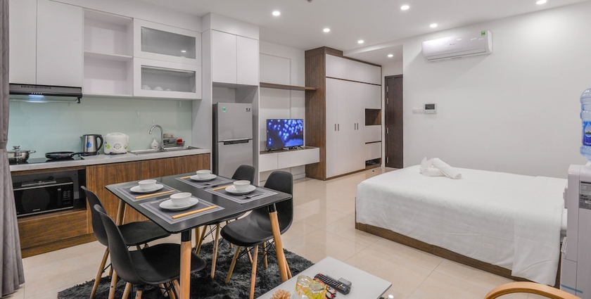 Imagen de la habitación del Hotel Luxury Apartment Dcapital Tran Duy Hung. Foto 7