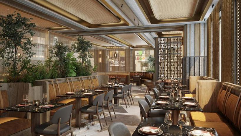 Imagen del bar/restaurante del Hotel MYR The Bank GL. Foto 2