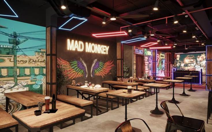 Imagen del bar/restaurante del Hotel Mad Monkey Hanoi - Hostel. Foto 2