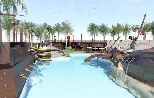 Imagen de la piscina del Hotel Magic Pirates Island. Foto 15