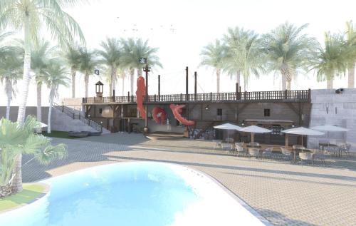 Imagen de la piscina del Hotel Magic Pirates Island. Foto 16