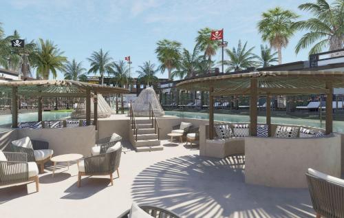 Imagen de la piscina del Hotel Magic Pirates Island. Foto 17