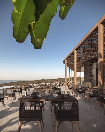 Imagen del bar/restaurante del Hotel Magma Resort Santorini, in the Unbound Collection by Hyatt. Foto 3