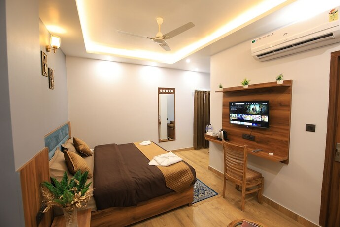Imagen de la habitación del Hotel Mahadev Rishikesh. Foto 19