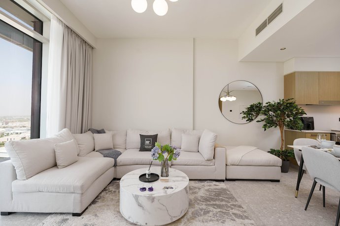 Imagen de la habitación del Hotel Maison Privee - Graceful Apt In Prestigious Dubai Hills Close To The Golf Course. Foto 13