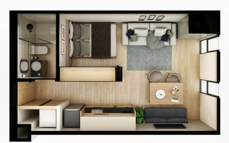 Imagen de la habitación del Hotel Margot. Expo. Foto 15