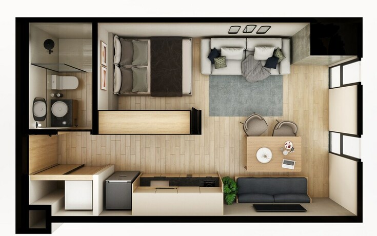 Imagen de la habitación del Hotel Margot. Expo. Foto 16