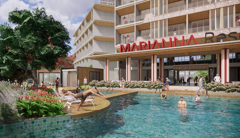 Imagen de la piscina del Hotel Marianna Resort And Convention Tuktuk Samosir. Foto 14