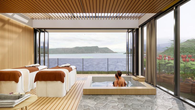 Imagen de la piscina del Hotel Marianna Resort And Convention Tuktuk Samosir. Foto 15