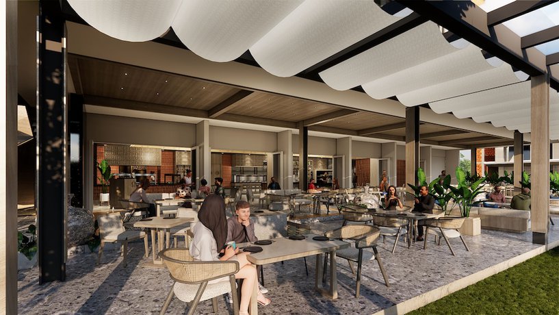 Imagen del bar/restaurante del Hotel Marianna Resort And Convention Tuktuk Samosir. Foto 5