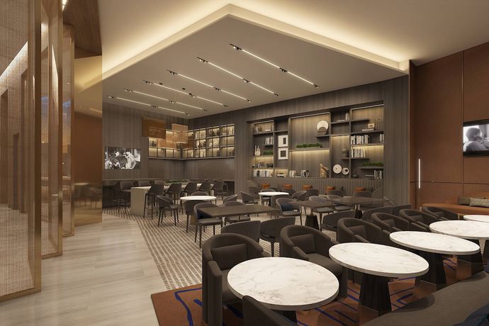 Imagen del bar/restaurante del Hotel Marriott Bethesda Downtown At Marriott Hq. Foto 6