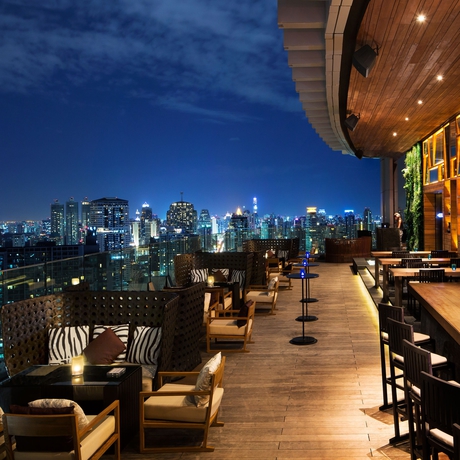 Imagen del bar/restaurante del Hotel Marriott Executive Apartments Bangkok, Sukhumvit Thonglor. Foto 3