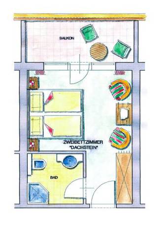Imagen de la habitación del Hotel Matschner. Foto 2