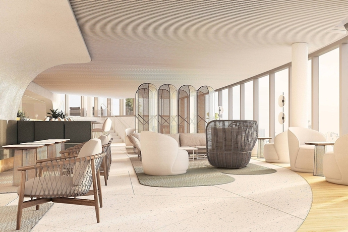 Imagen del bar/restaurante del Hotel Melbourne Marriott Hotel Docklands. Foto 5