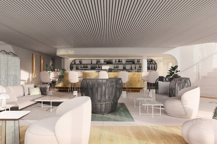 Imagen del bar/restaurante del Hotel Melbourne Marriott Hotel Docklands. Foto 8