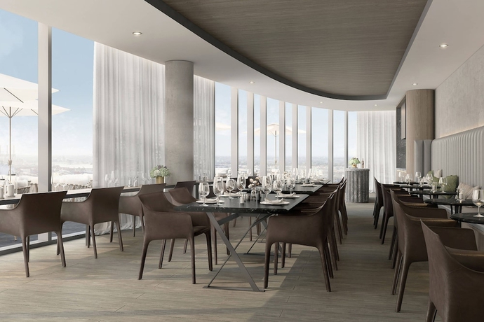 Imagen del bar/restaurante del Hotel Melbourne Marriott Hotel Docklands. Foto 9