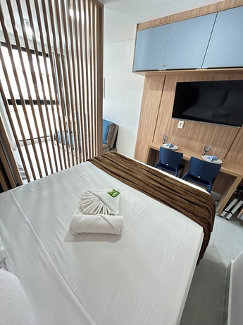 Imagen de la habitación del Hotel Melhores Flats - Conforto &agrave; beira-mar. Foto 3