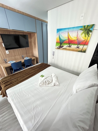 Imagen de la habitación del Hotel Melhores Flats - Conforto &agrave; beira-mar. Foto 4