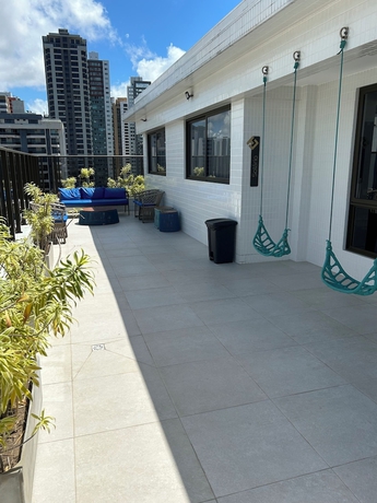 Imagen de la habitación del Hotel Melhores Flats - Elegante a 300m do mar. Foto 13