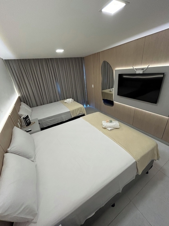 Imagen de la habitación del Hotel Melhores Flats - Exclusividade vista mar. Foto 8