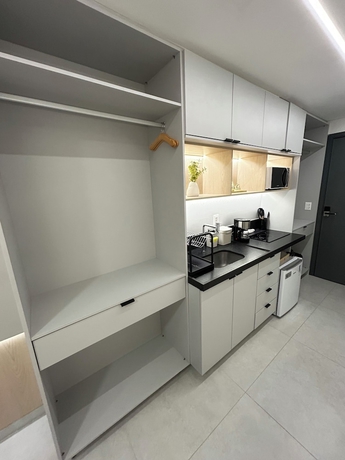 Imagen de la habitación del Hotel Melhores Flats - Exclusividade vista mar. Foto 11