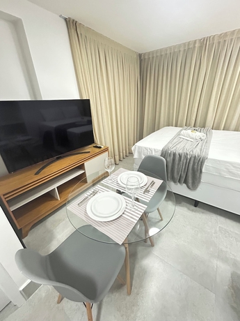 Imagen de la habitación del Hotel Melhores Flats - Qualidade a 100m do mar. Foto 3