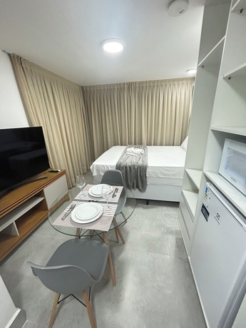 Imagen de la habitación del Hotel Melhores Flats - Qualidade a 100m do mar. Foto 7