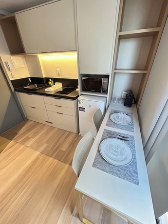 Imagen de la habitación del Hotel Melhores Flats - Refinado &agrave; beira-mar. Foto 11