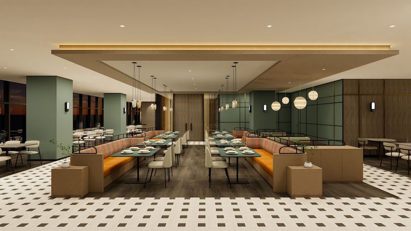 Imagen del bar/restaurante del Hotel Mercure Ambassador Seoul Magok. Foto 3