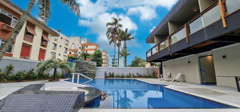 Imagen de la piscina del Hotel Meu Lugar na Praia Tropical. Foto 16
