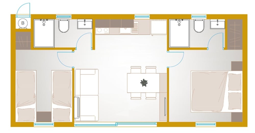 Imagen de la habitación del Hotel Mobile Homes at Camping Ugljan Resort. Foto 16
