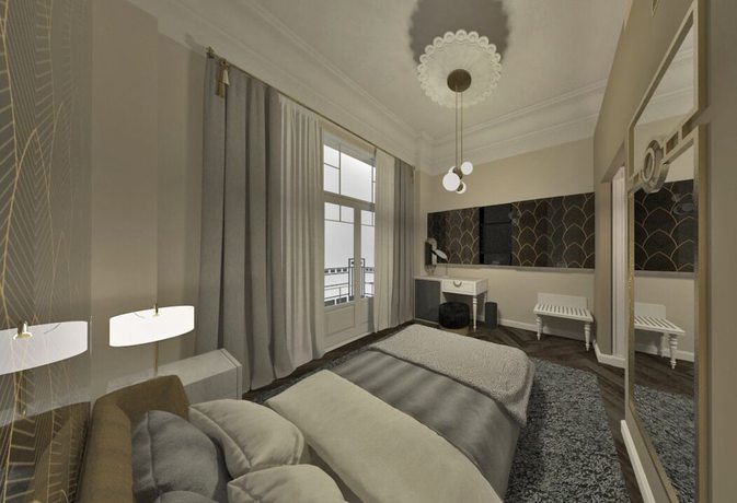 Imagen de la habitación del Hotel Modern Luxury. Foto 5