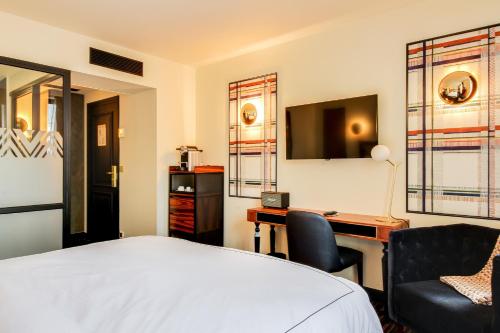 Imagen de la habitación del Hotel Mom’art. Foto 9