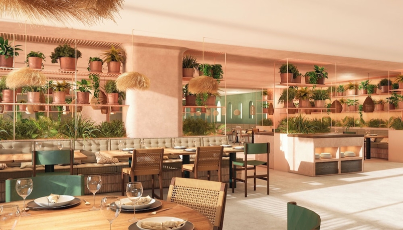 Imagen del bar/restaurante del Hotel Mondrian Ibiza. Foto 3