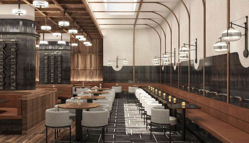 Imagen del bar/restaurante del Hotel Motto By Hilton New York City Times Square. Foto 2