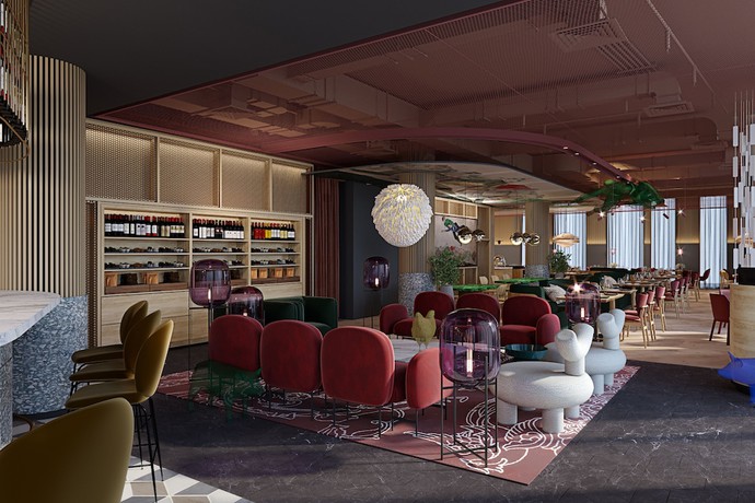 Imagen del bar/restaurante del Hotel Mövenpick Moscow Taganskaya. Foto 3