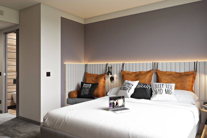 Imagen de la habitación del Hotel Moxy Bergen. Foto 7