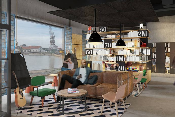 Imagen de los interiores del Hotel Moxy Bordeaux Hotel. Foto 18