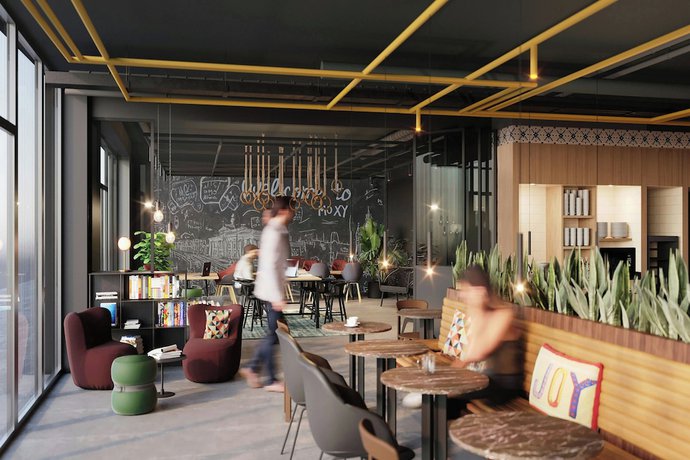 Imagen de los interiores del Hotel Moxy Budapest Downtown. Foto 16