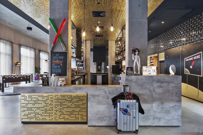 Imagen de los interiores del Hotel Moxy Darmstadt. Foto 9
